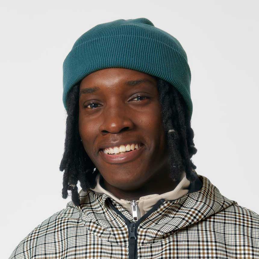 STAU772-Плетена Шапка Rib Beanie
